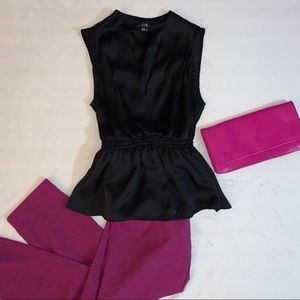 NWOT Old Navy Fuchsia Jacquard Pixie Pants